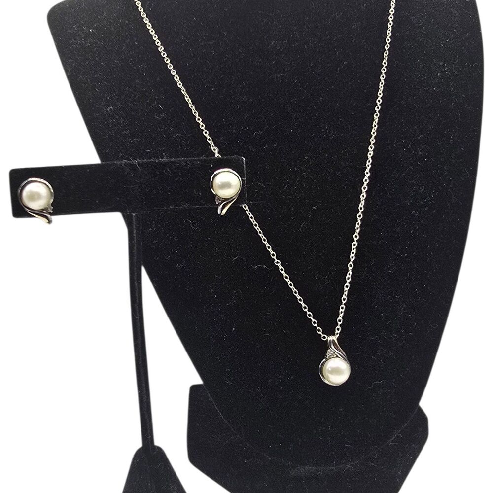 ​Designer Alwand Vahan 14K Gold & Sterling Silver Pearl & Diamond Set